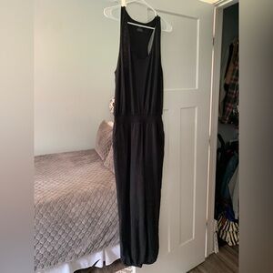 Aerie Black Sleeveless Crewneck Jumpsuit